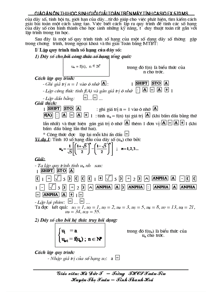 image for page Giao an day on casio fx 570 ms