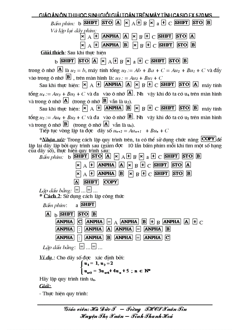 image for page Giao an day on casio fx 570 ms