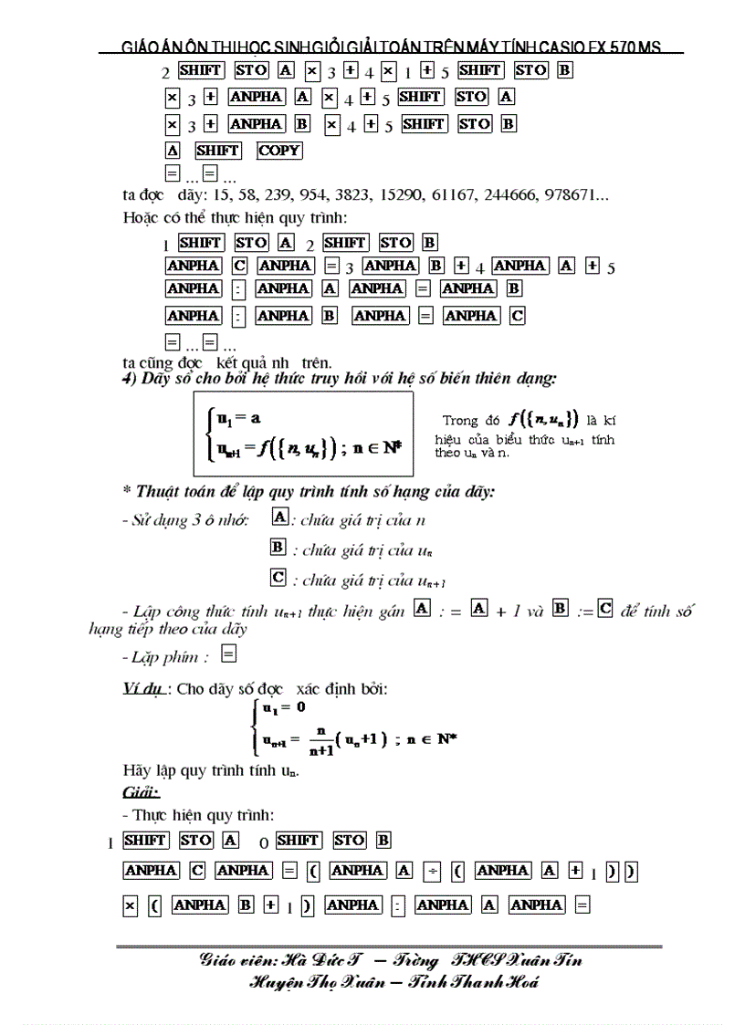 image for page Giao an day on casio fx 570 ms
