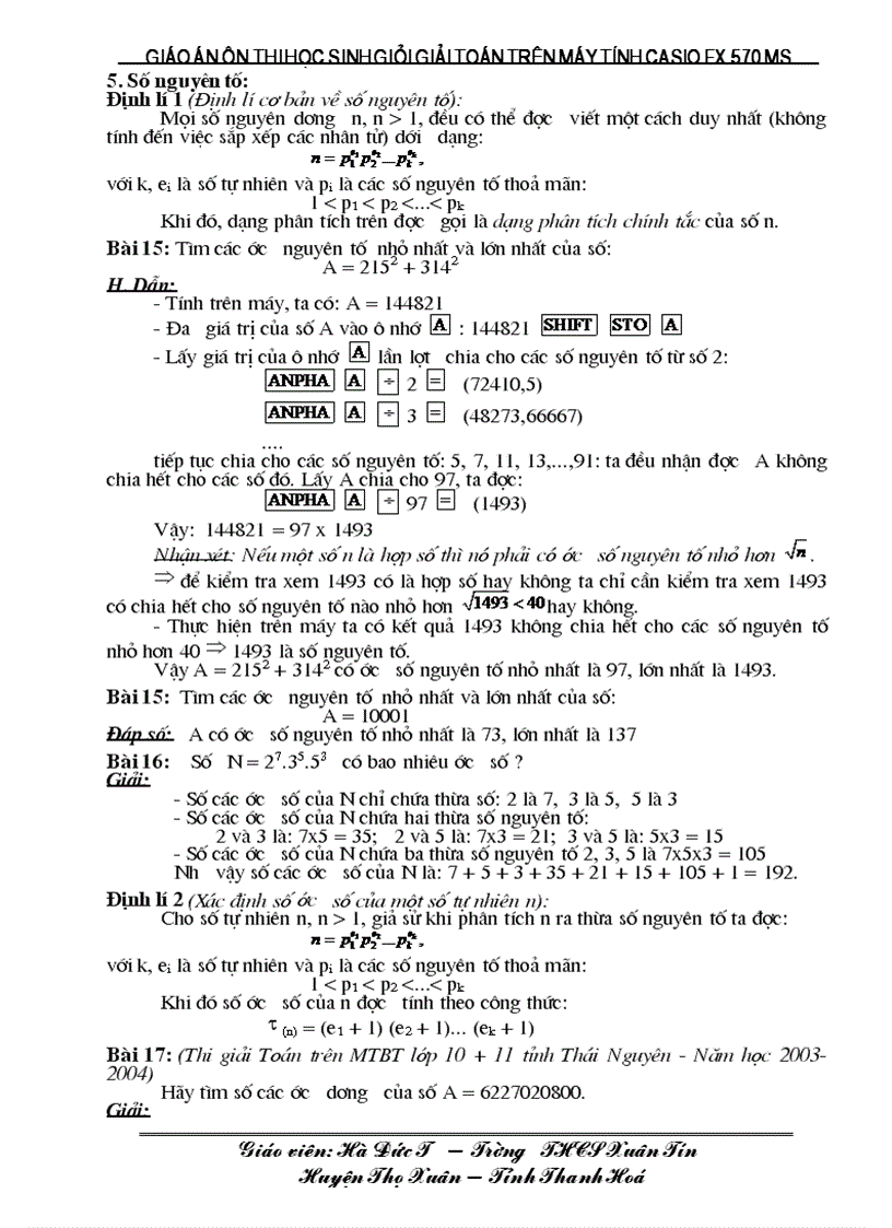 image for page Giao an day on casio fx 570 ms