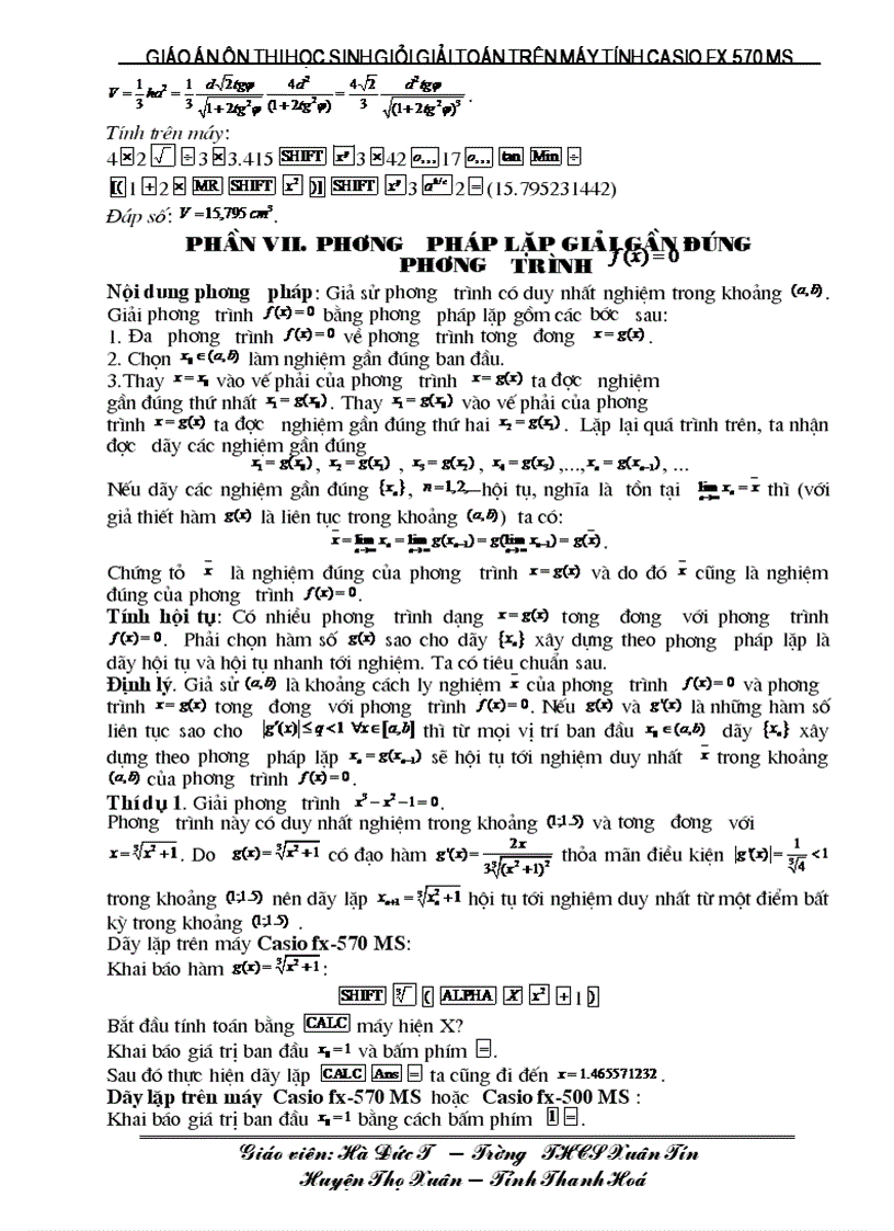 image for page Giao an day on casio fx 570 ms