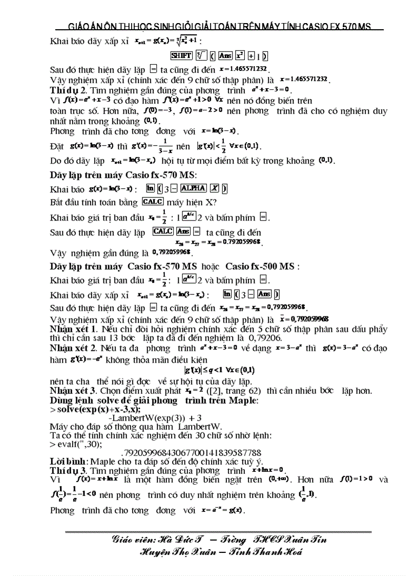 image for page Giao an day on casio fx 570 ms