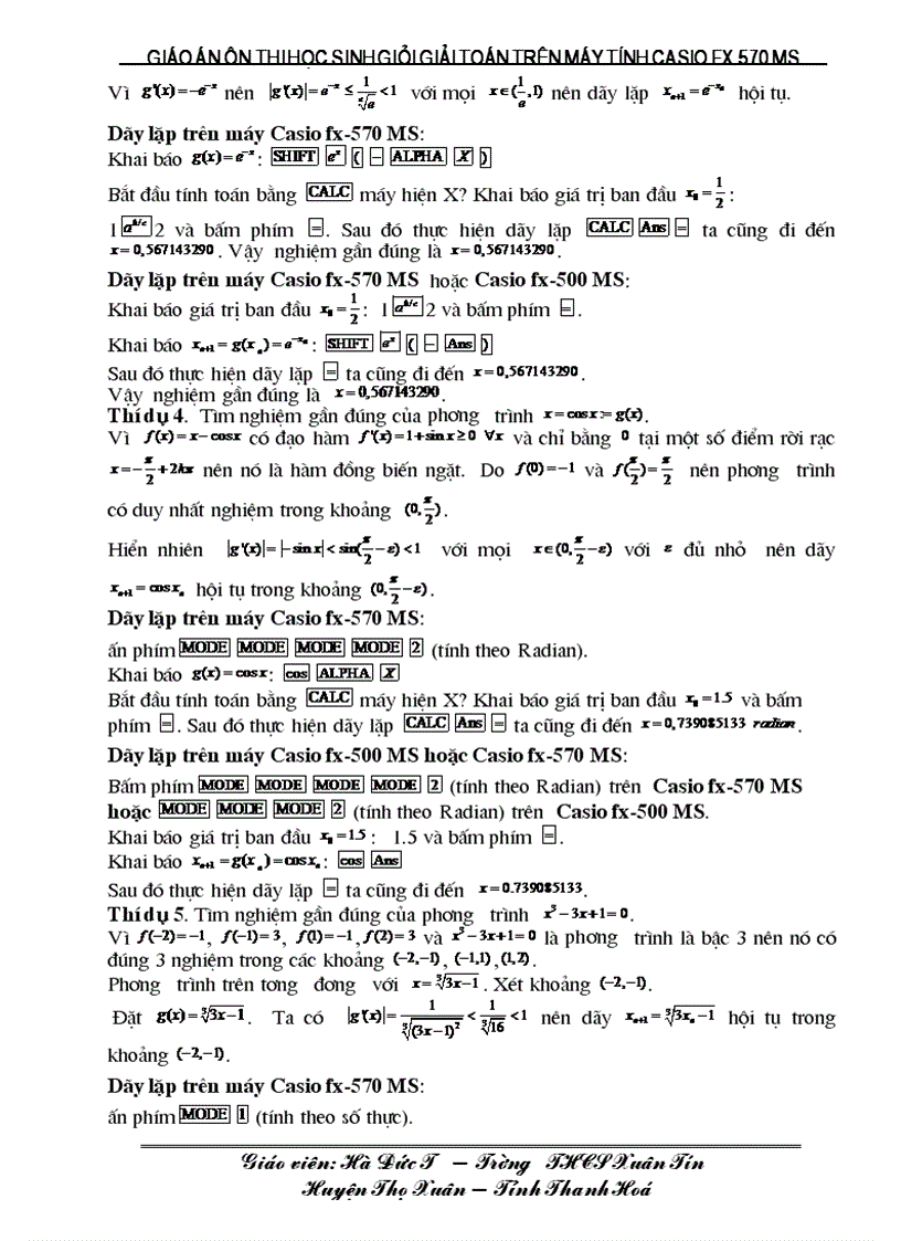 image for page Giao an day on casio fx 570 ms