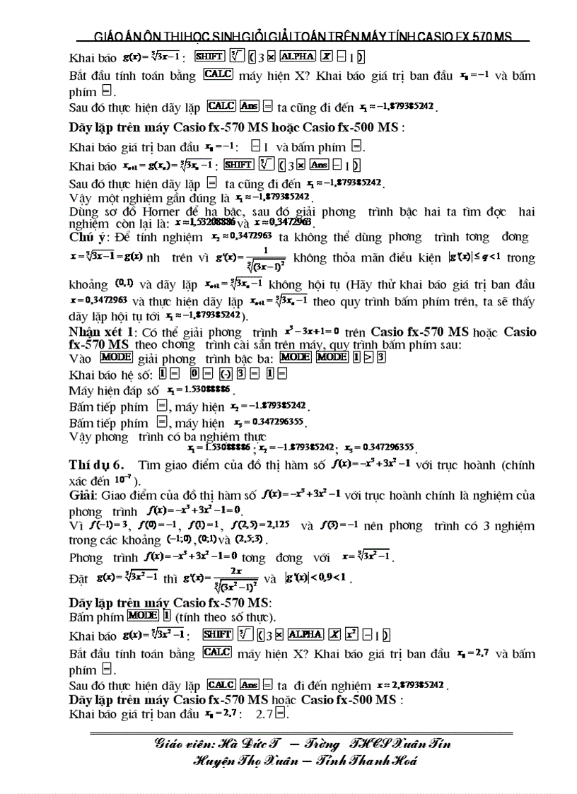 image for page Giao an day on casio fx 570 ms