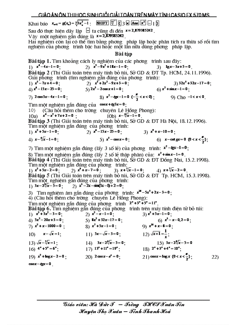 image for page Giao an day on casio fx 570 ms