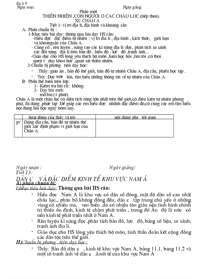 image for page Giáo án địa 8 full