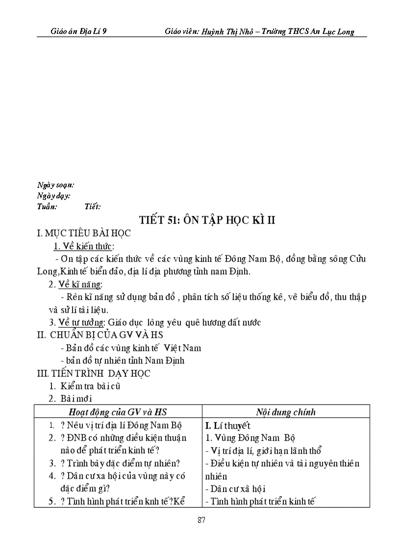 image for page Giáo án địa lí 9 cả năm
