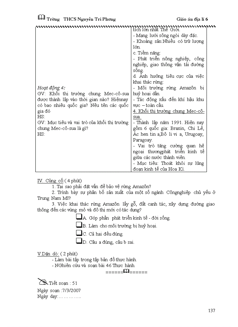 image for page Giáo án địa lý 6