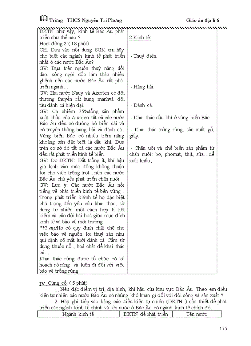 image for page Giáo án địa lý 6