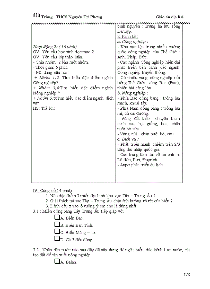 image for page Giáo án địa lý 6