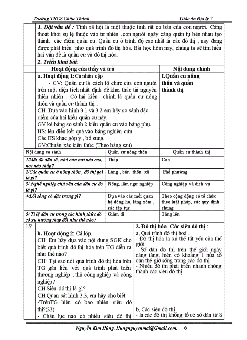 image for page Giáo án địalí 7 chuẩn kiến thức mới 2011 2012