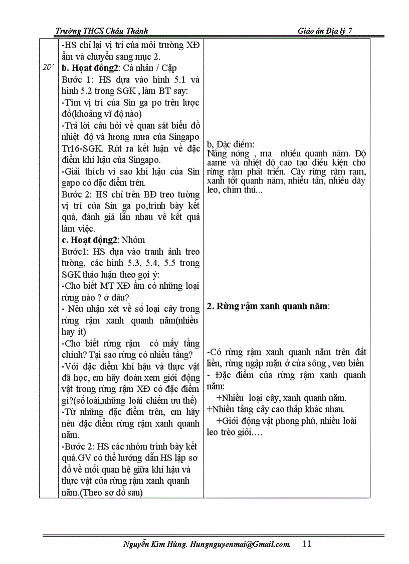 image for page Giáo án địalí 7 chuẩn kiến thức mới 2011 2012