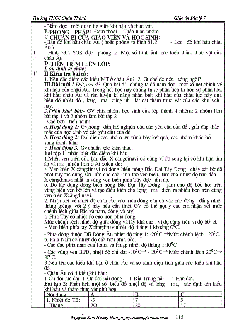 image for page Giáo án địalí 7 chuẩn kiến thức mới 2011 2012