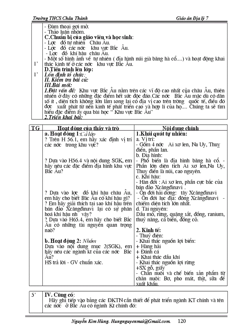 image for page Giáo án địalí 7 chuẩn kiến thức mới 2011 2012