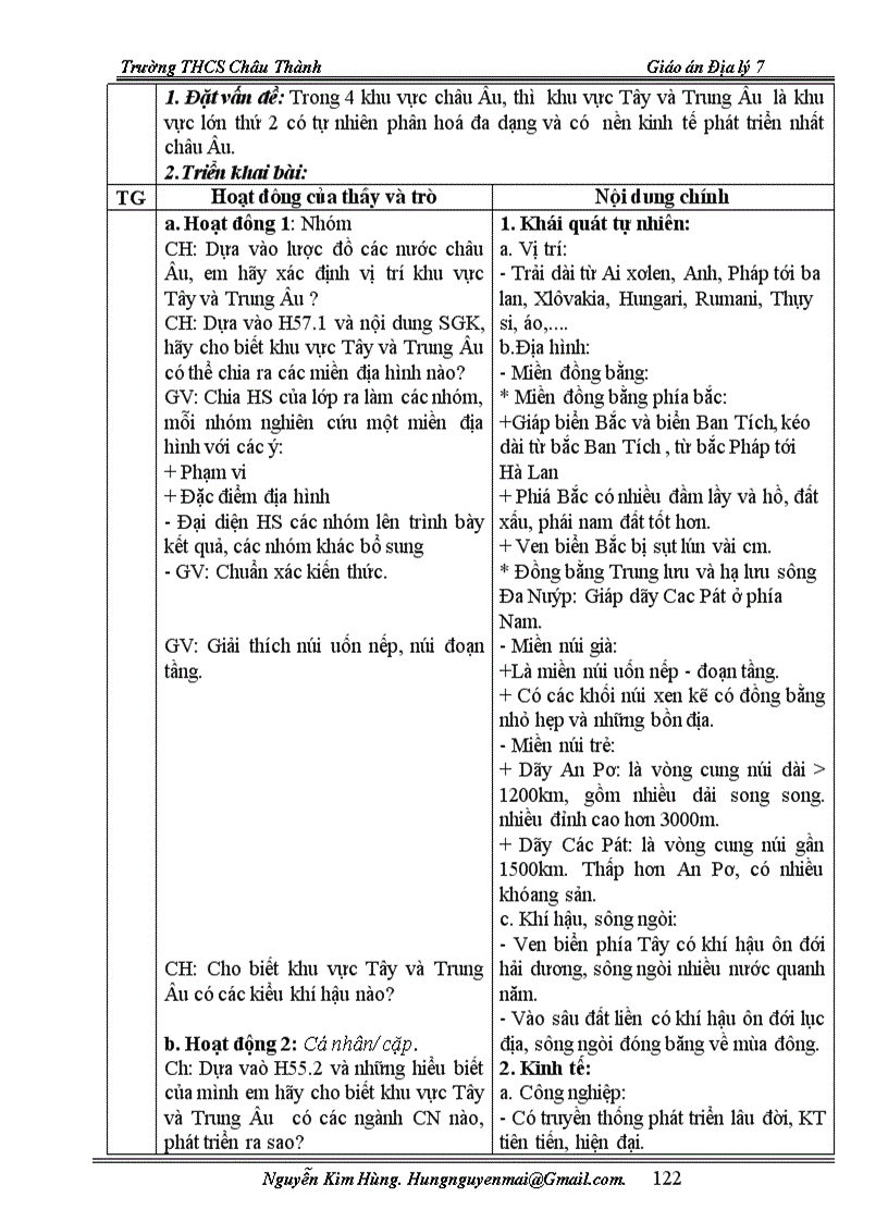 image for page Giáo án địalí 7 chuẩn kiến thức mới 2011 2012