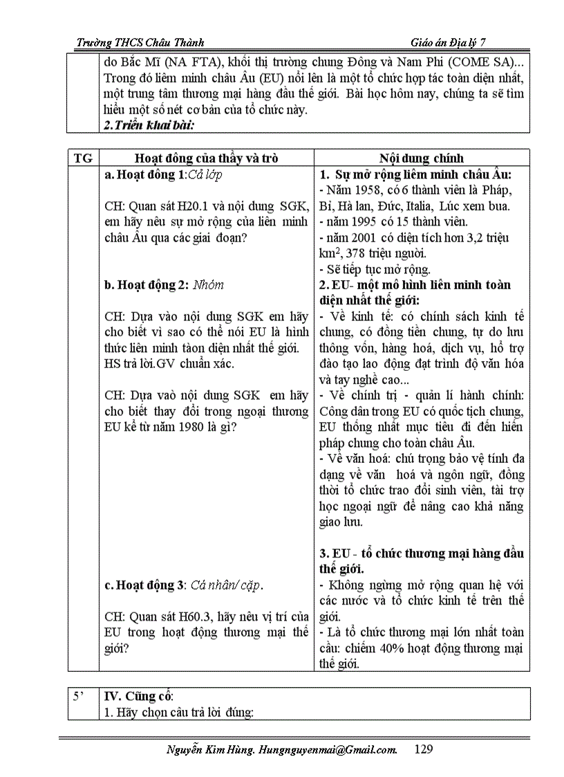 image for page Giáo án địalí 7 chuẩn kiến thức mới 2011 2012