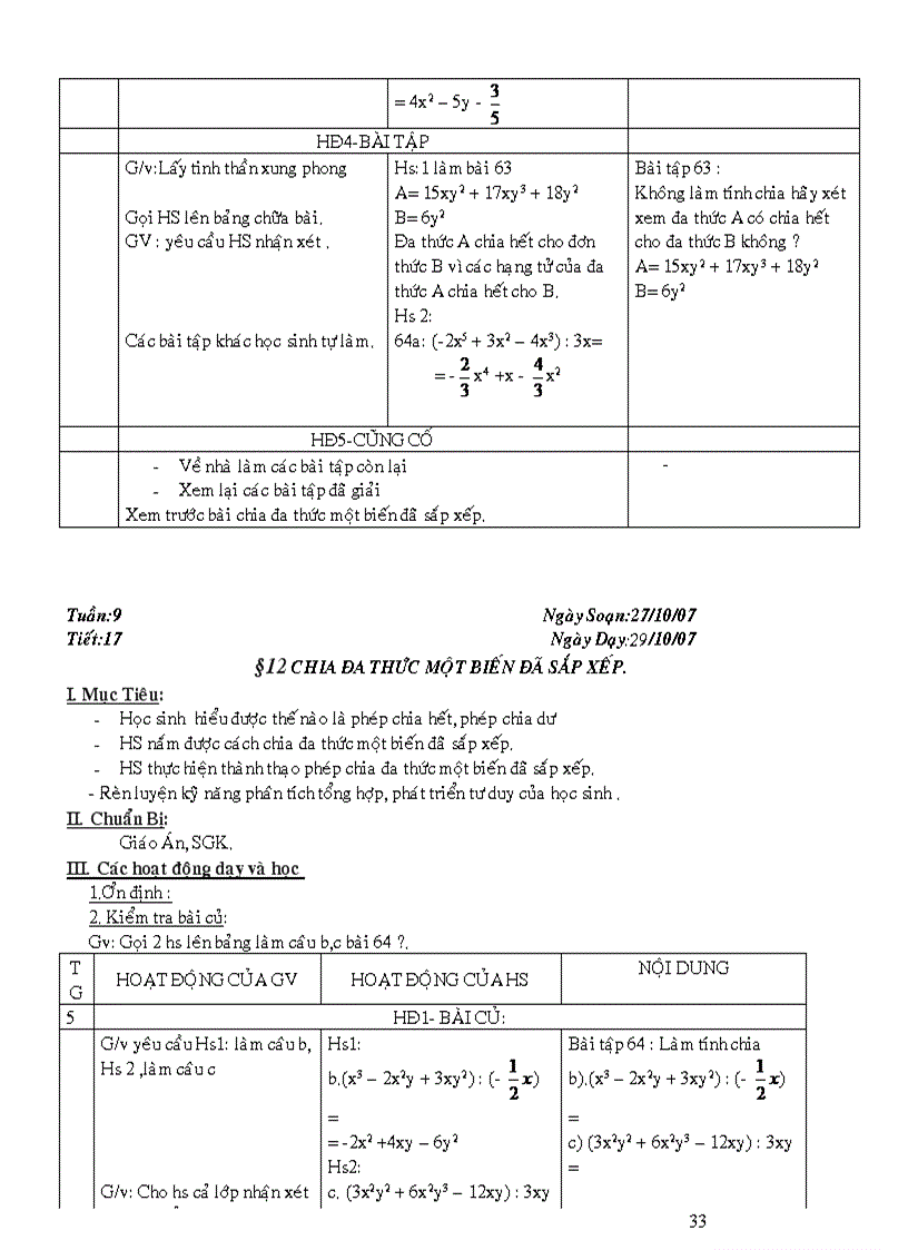 image for page Giao an ĐS 8 cuc hay