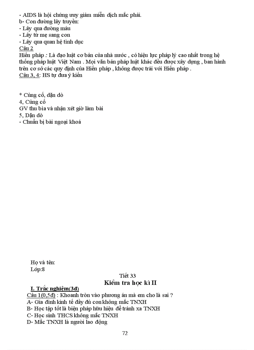 image for page Giao an GDCD 8