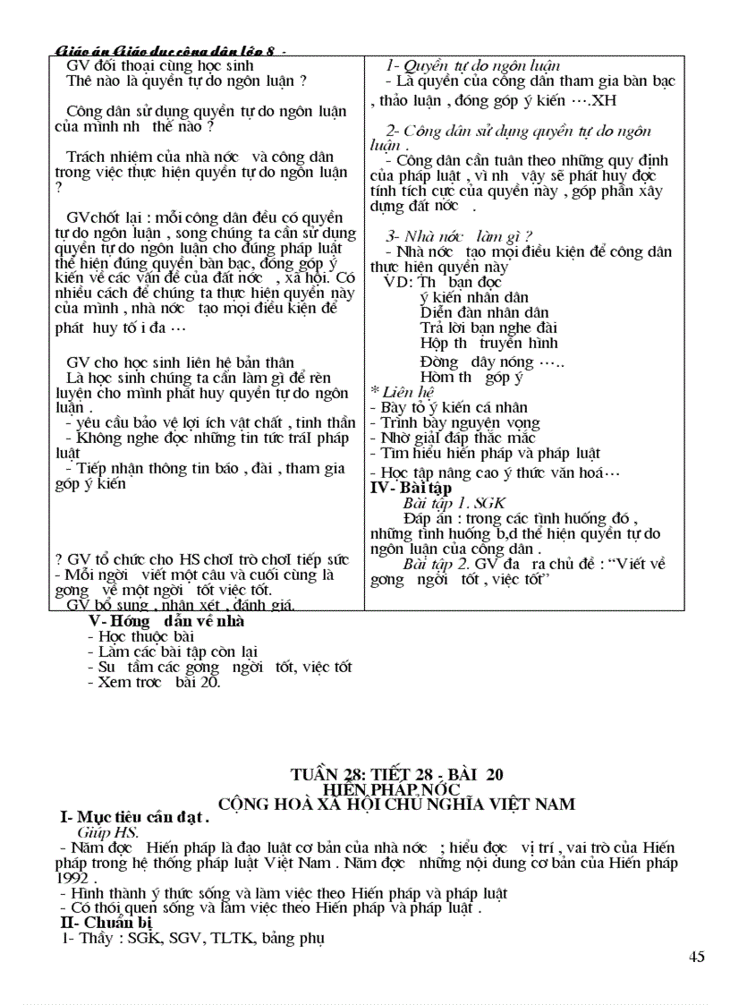 image for page Giao an GDCD8 CKTKN