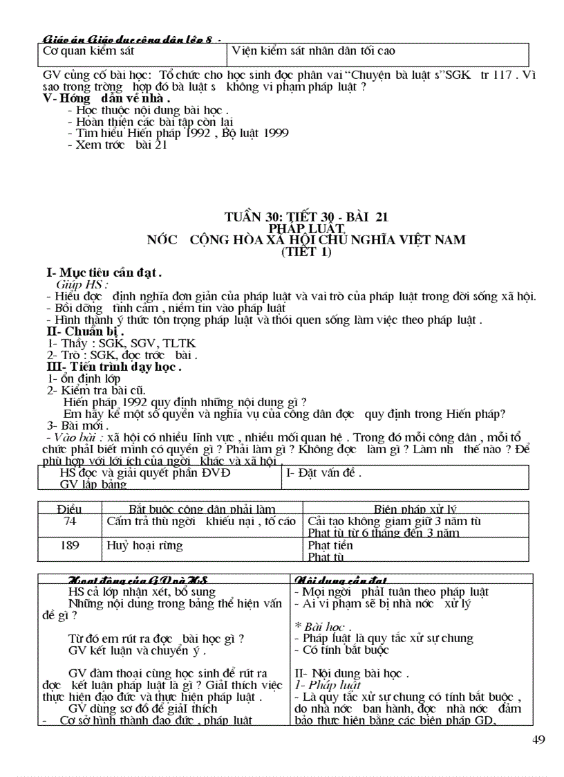 image for page Giao an GDCD8 CKTKN