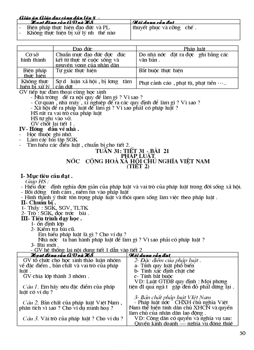 image for page Giao an GDCD8 CKTKN