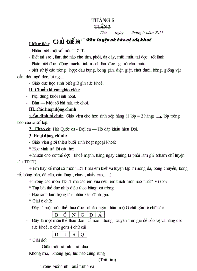 image for page Giao an HDNG len lop