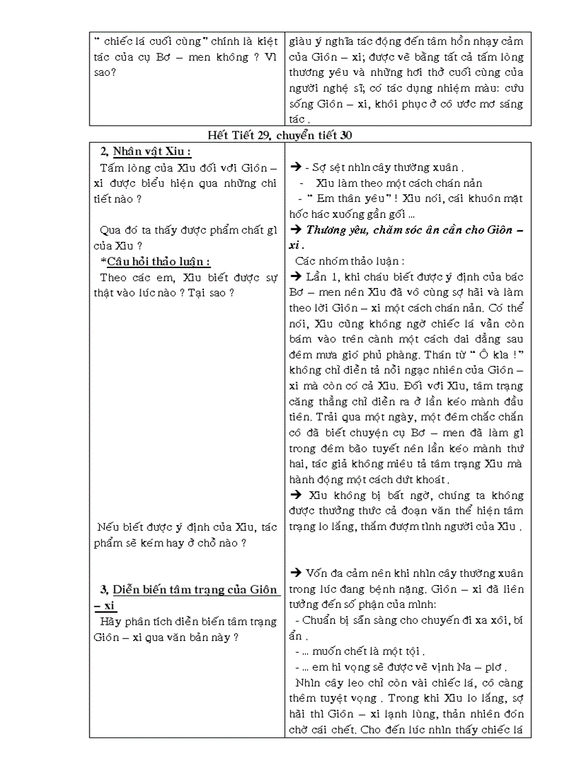 image for page Giao an HG van 8 Chiec La cuoi cung