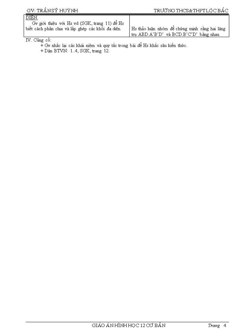 image for page Giáo án hình học 12