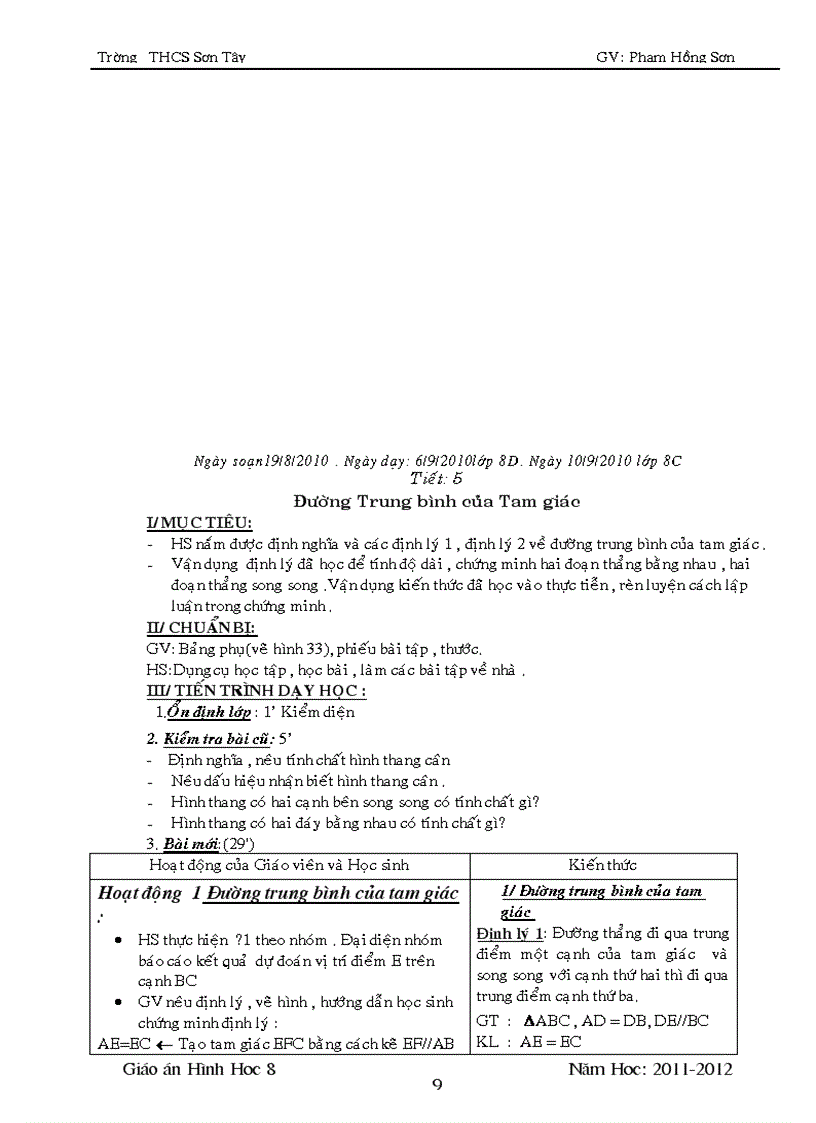 image for page Giao an hinh hoc 8