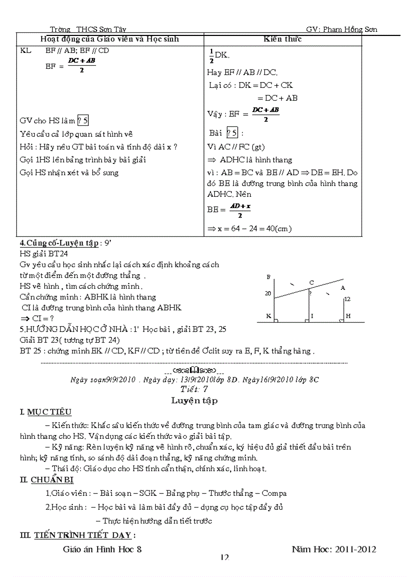 image for page Giao an hinh hoc 8