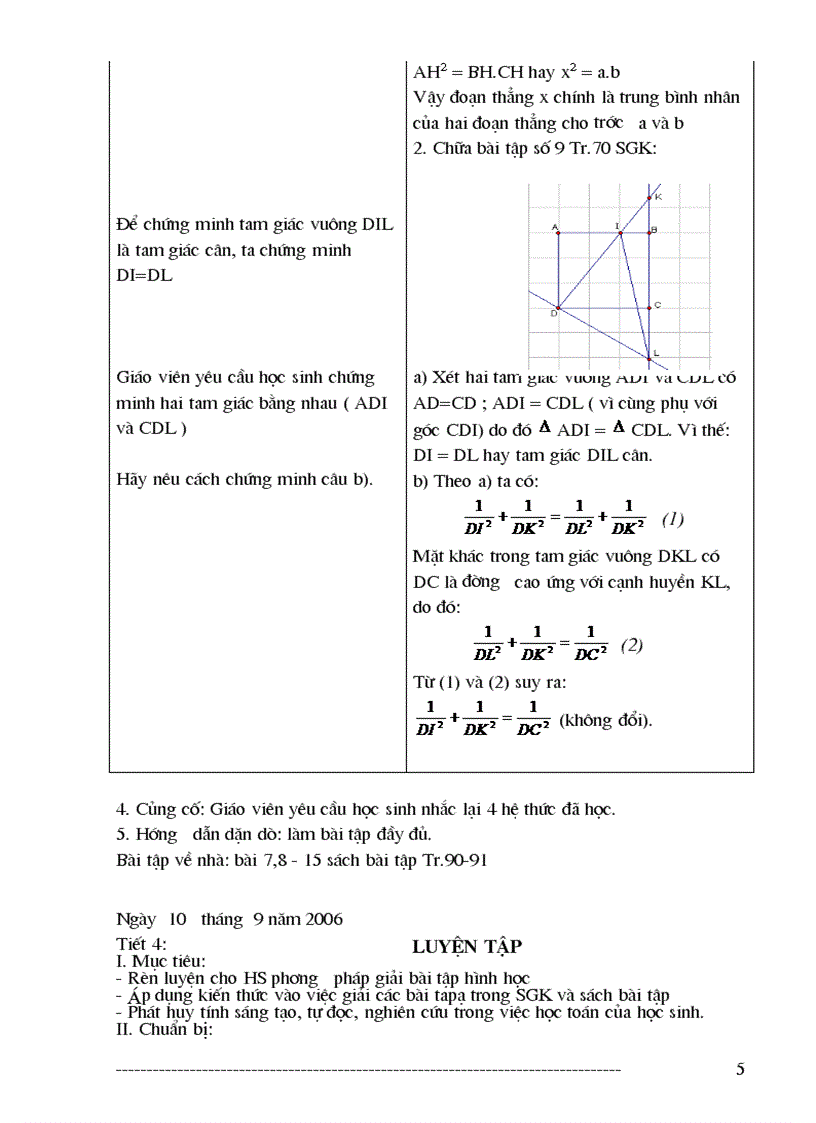 image for page Giáo án hình học lớp 9