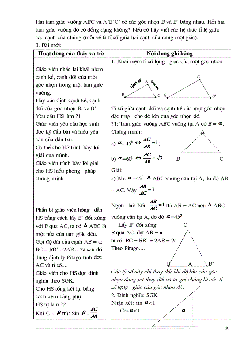 image for page Giáo án hình học lớp 9