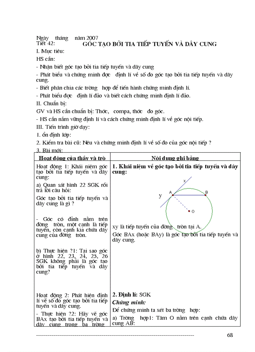 image for page Giáo án hình học lớp 9