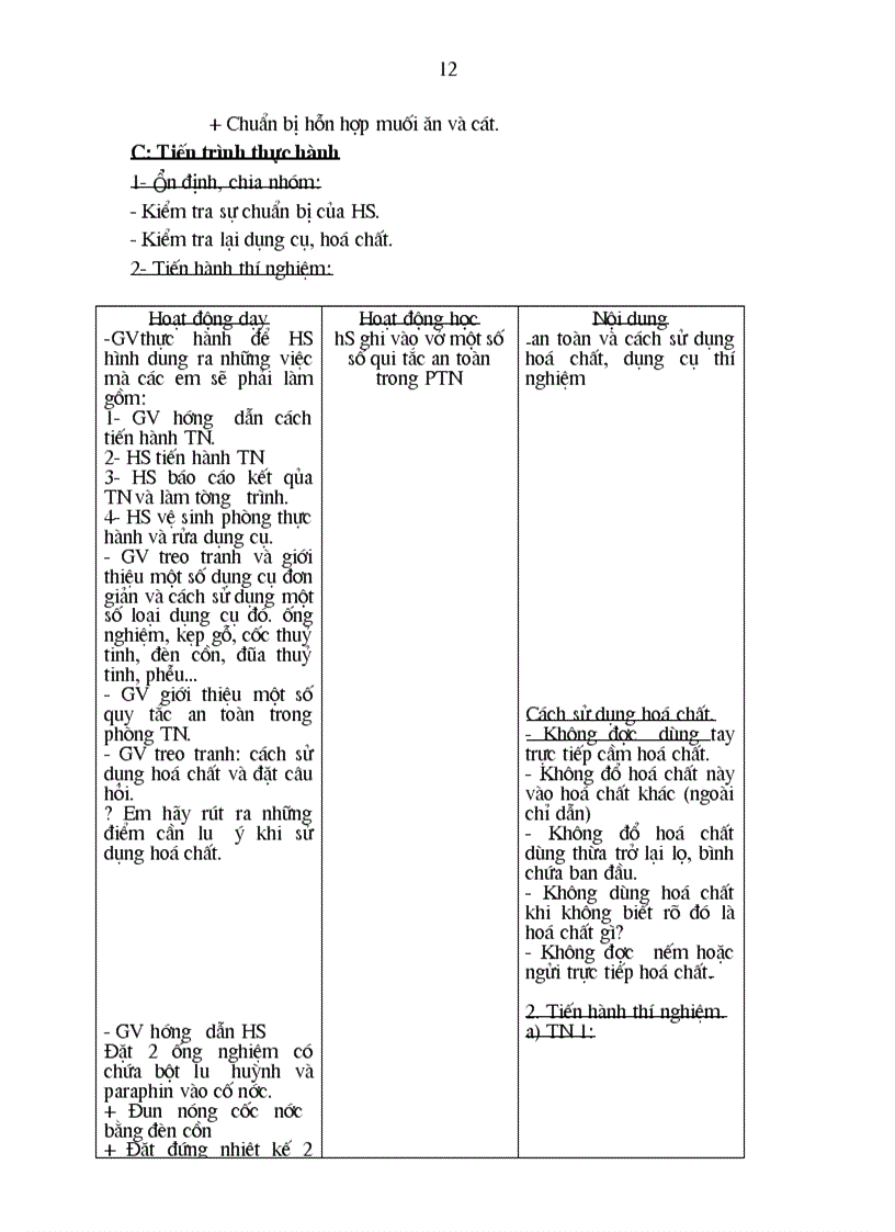 image for page Giao an hóa 8 đặc biệt