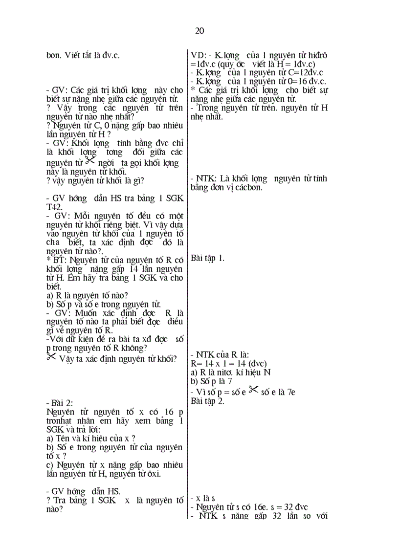 image for page Giao an hóa 8 đặc biệt