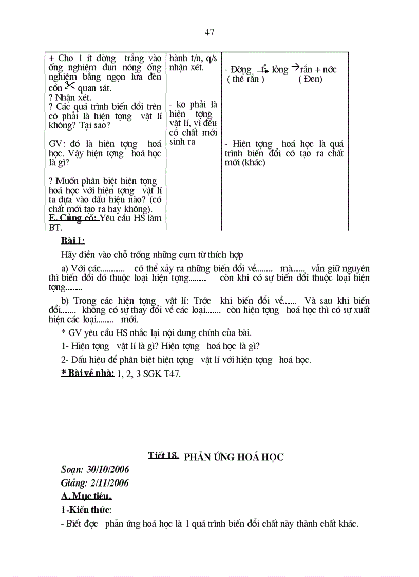 image for page Giao an hóa 8 đặc biệt