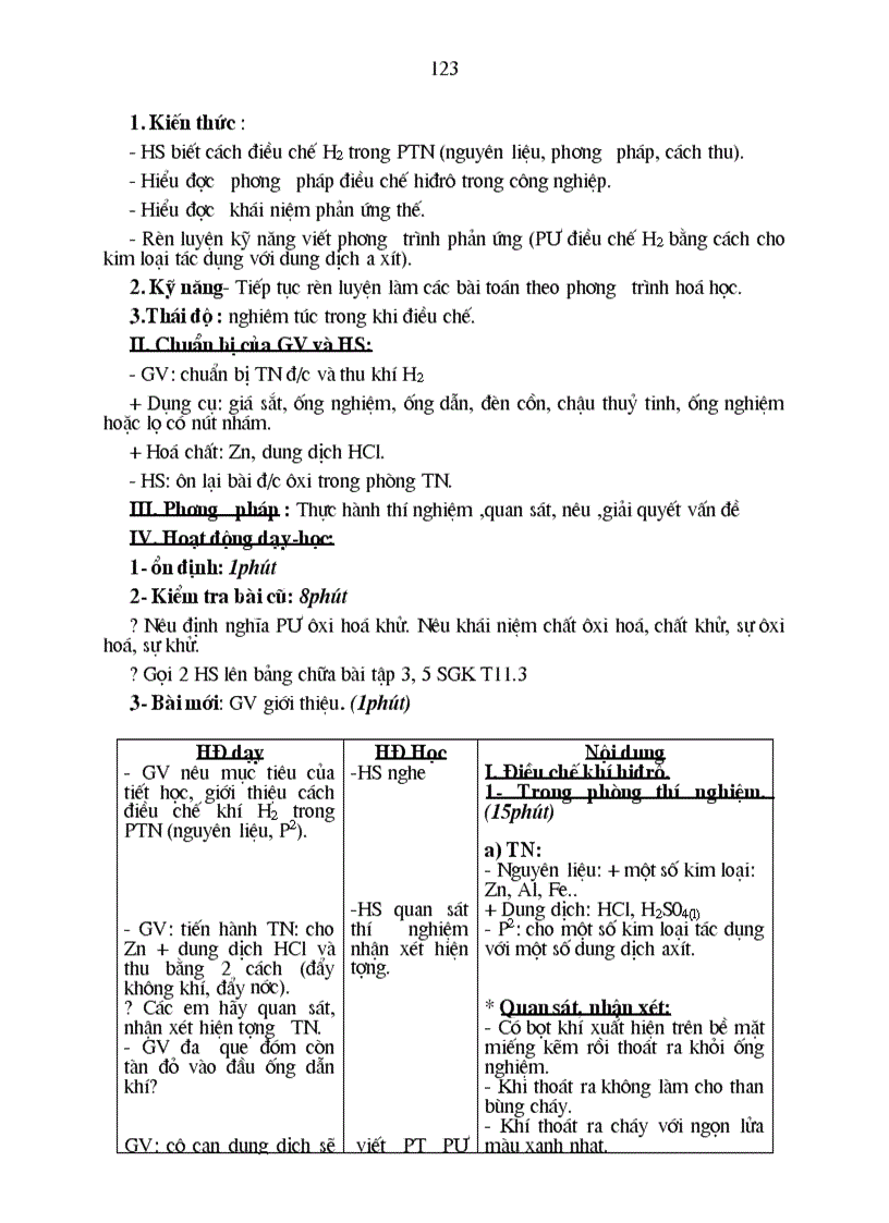 image for page Giao an hóa 8 đặc biệt