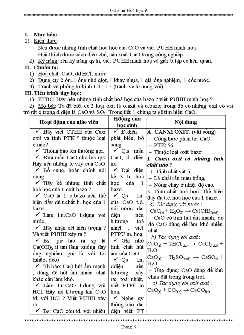image for page Giáo án hóa 9 siêu gọn chuẩn