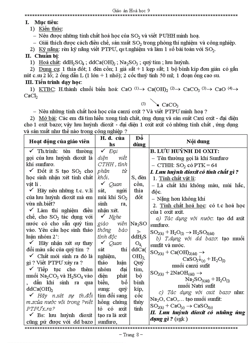 image for page Giáo án hóa 9 siêu gọn chuẩn