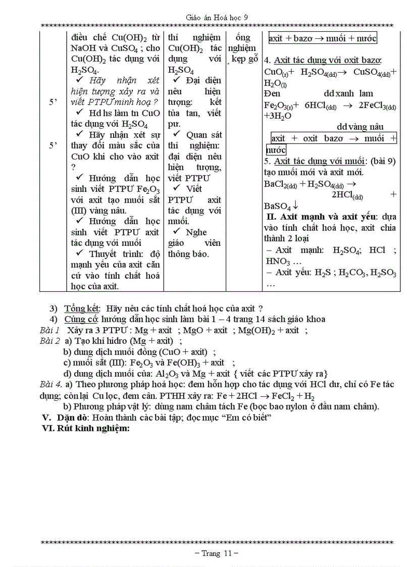image for page Giáo án hóa 9 siêu gọn chuẩn