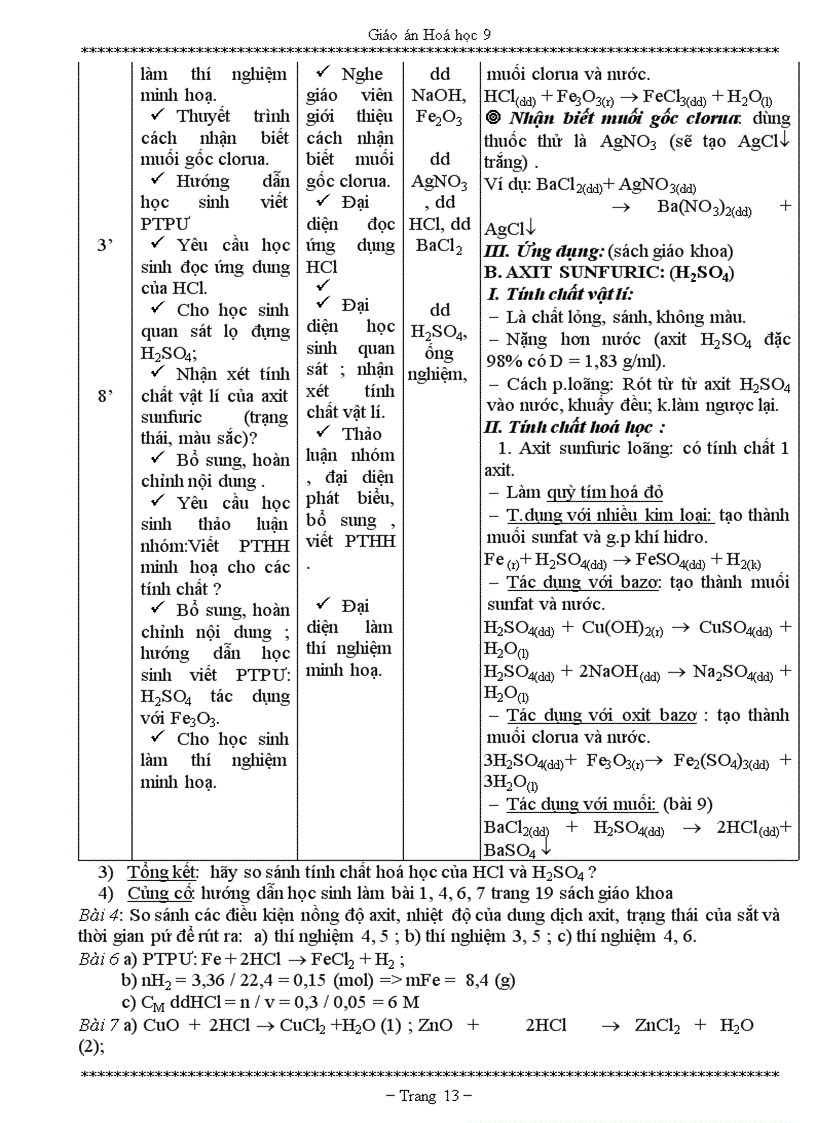 image for page Giáo án hóa 9 siêu gọn chuẩn