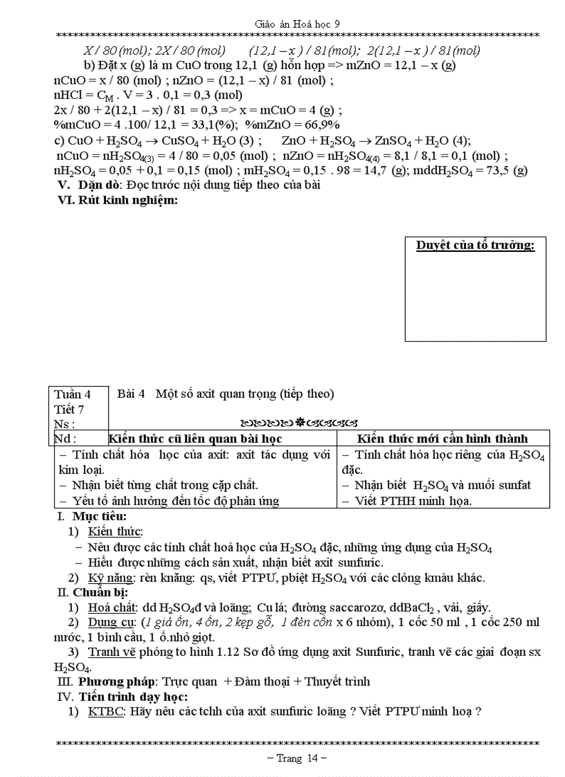 image for page Giáo án hóa 9 siêu gọn chuẩn
