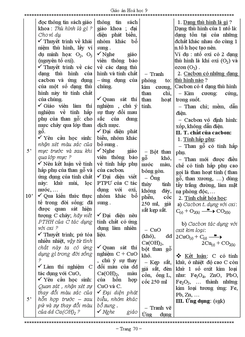 image for page Giáo án hóa 9 siêu gọn chuẩn
