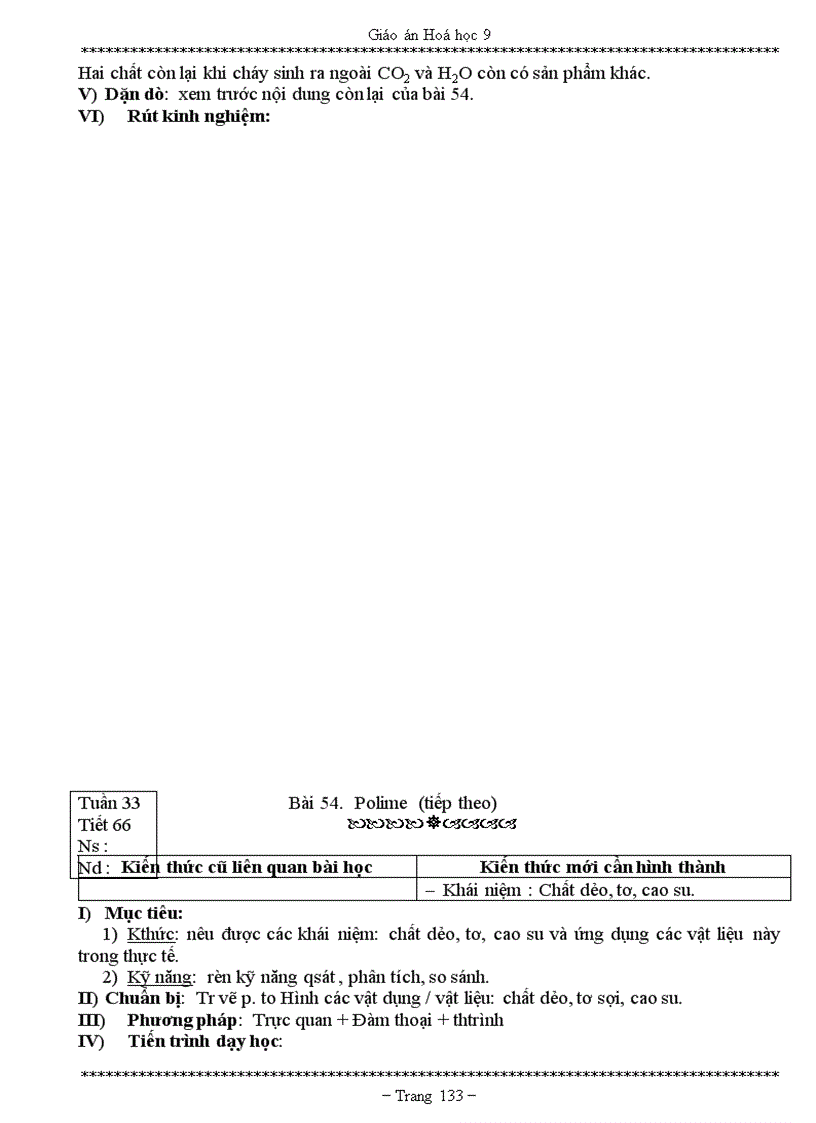 image for page Giáo án hóa 9 siêu gọn chuẩn