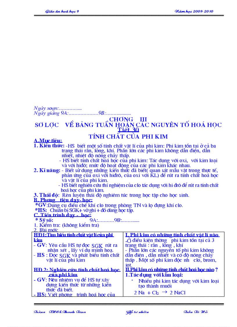 image for page Giao an hoa hoc 9 hoan chinh