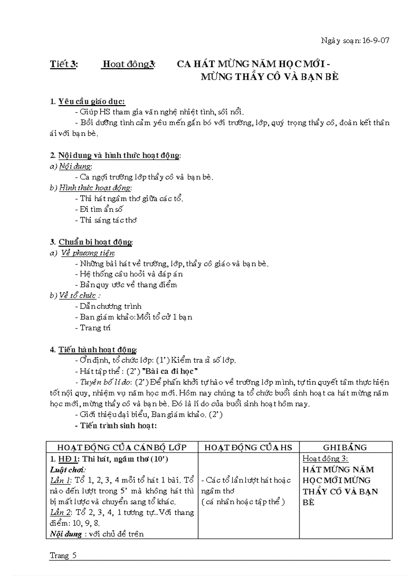 image for page Giao an Hoat Dong Ngoai Gio HK2 lop 7