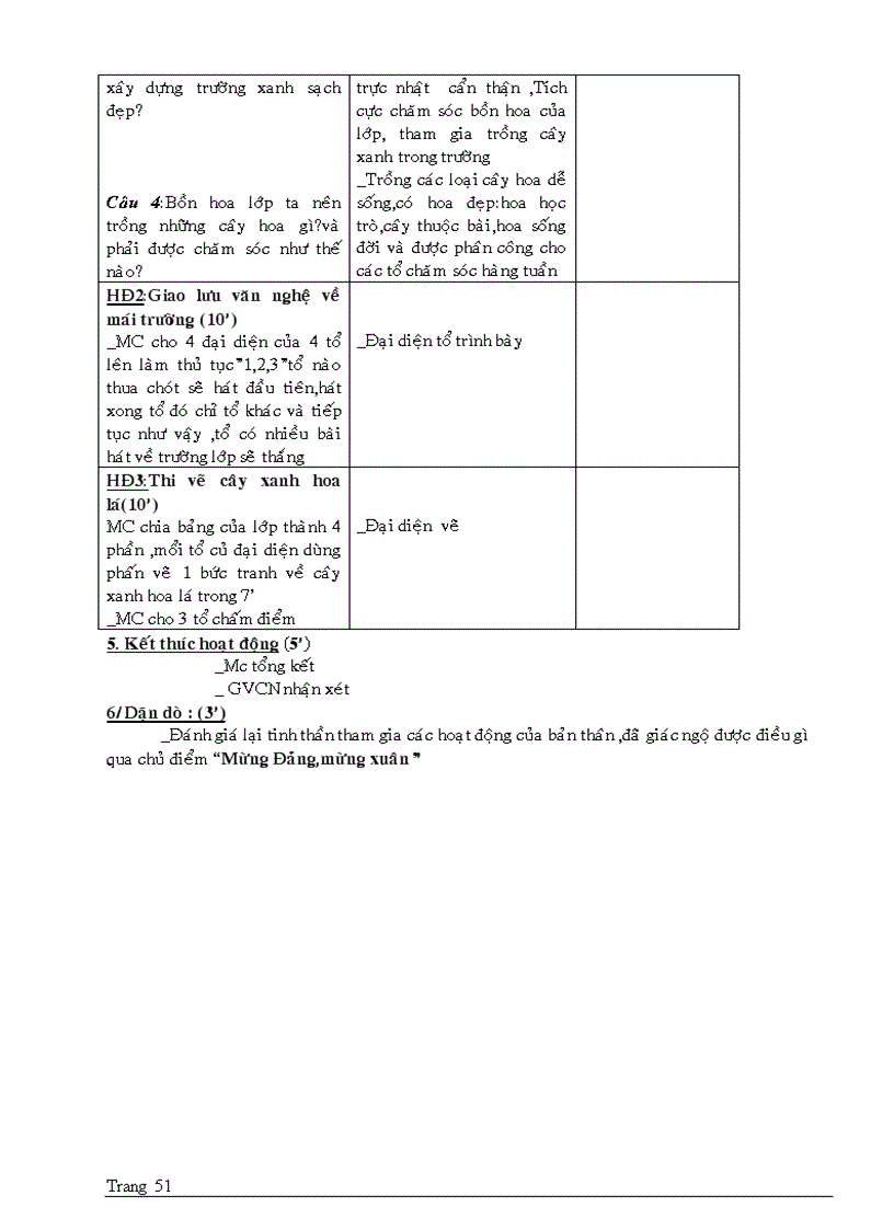 image for page Giao an Hoat Dong Ngoai Gio HK2 lop 7