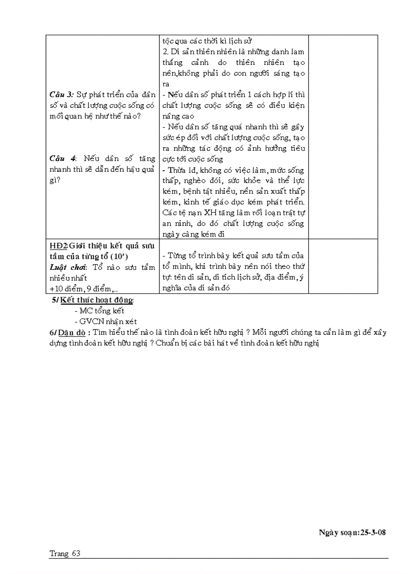 image for page Giao an Hoat Dong Ngoai Gio HK2 lop 7