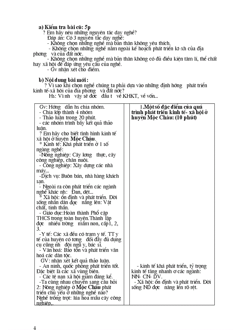 image for page Giao an huong nghiep 9