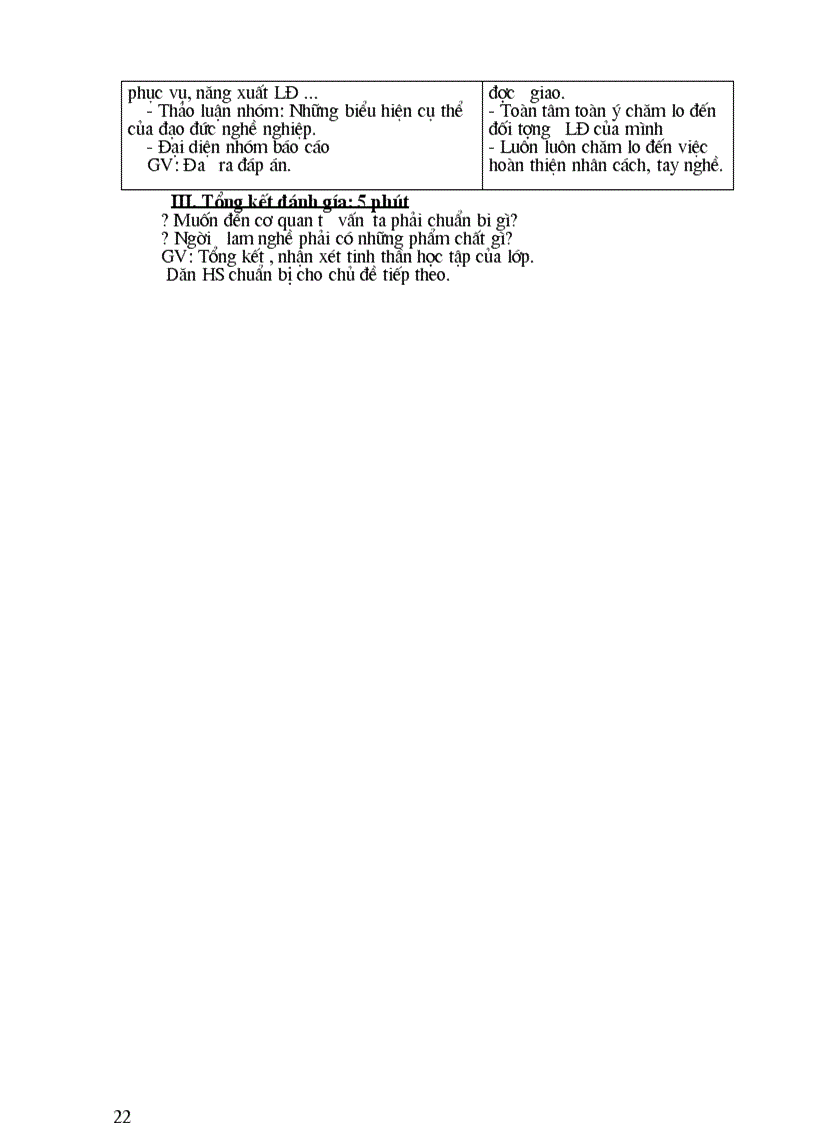 image for page Giao an huong nghiep 9